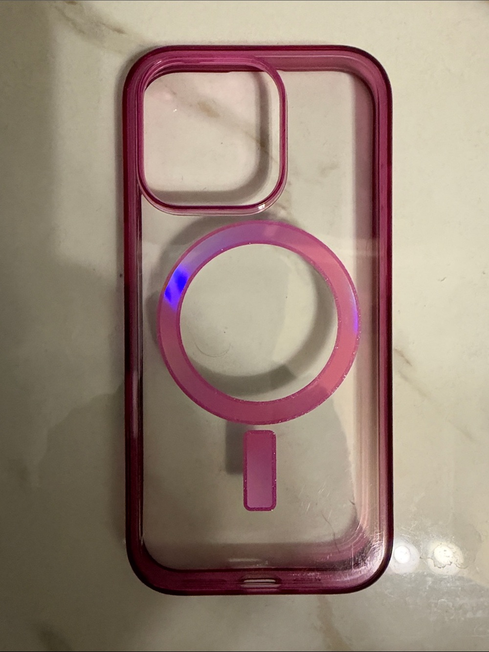 Otterbox-Clear Pink Magnetic iPhone 16 Pro Case with MagSafe
